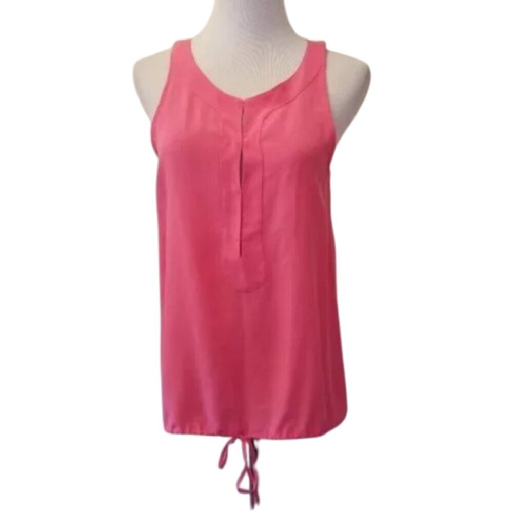Rory Beca pink 100% silk sleeveless top women's size XS (10)